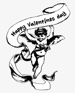 Angel Vintage,valentines - Valentines Day Png Vintage, Transparent Clipart