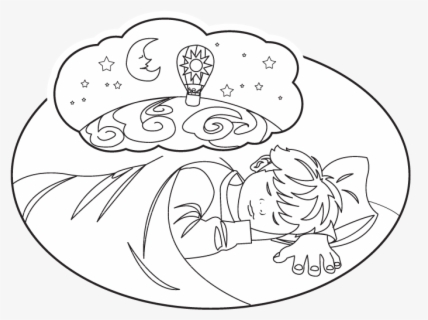 Drawing On A Boy Dreaming , Free Transparent Clipart - ClipartKey