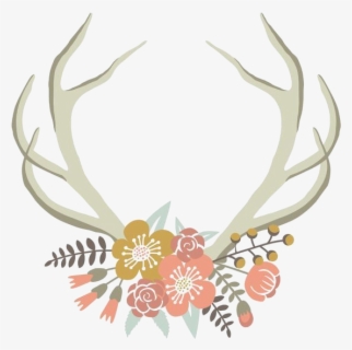 Download Deer Antler Floral Design Floral Deer Antler Png Free Transparent Clipart Clipartkey