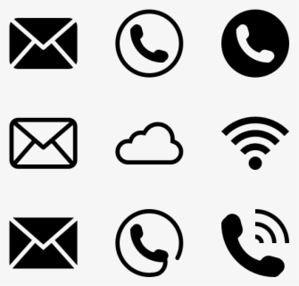 Clip Art Email Icons Vector - Telephone An Whatsapp , Free Transparent ...