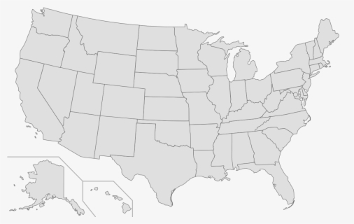 High Resolution Blank Us Map , Free Transparent Clipart - ClipartKey