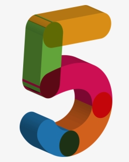3d 5 Five Number - Number 5 In 3d Png , Free Transparent Clipart