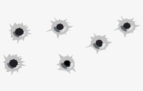 Hole Clipart Bullet Shot - Bullet Holes Transparent Background , Free 