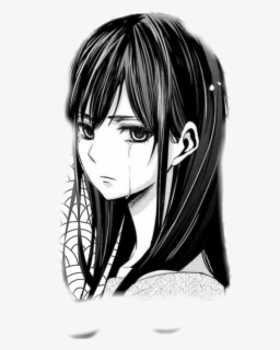 Smile Mask Photo Hiding Crying Sad Sadness Anime Anime Girl Fake Smile Free Transparent Clipart Clipartkey