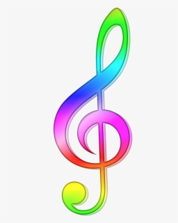 G Clef Notes Colored , Free Transparent Clipart - ClipartKey