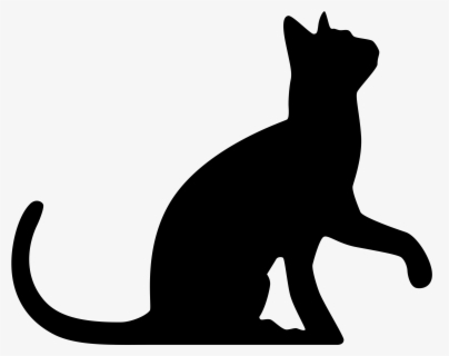 Download Black And White Cat Silhouette Cat Clip Art Background