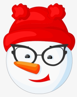 snowman with glasses