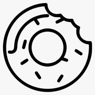 Free Donut Black And White Clip Art with No Background - ClipartKey