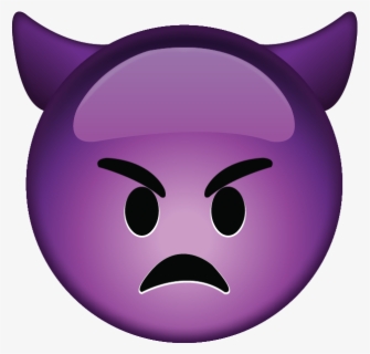 Purple Devil Emoji Png Devil Emoji Free Transparent Clipart