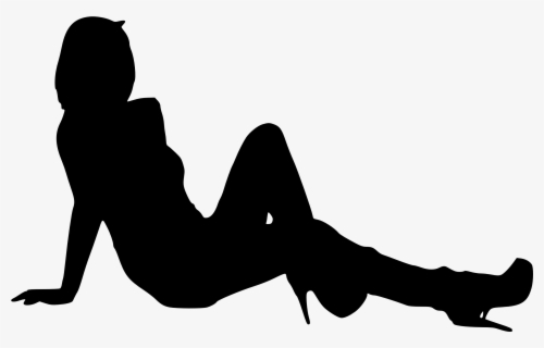 30 Woman Silhouettes - Girl Silhouette Sitting Transparent , Free ...