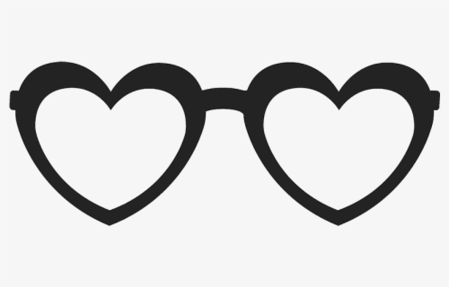 white love heart sunglasses