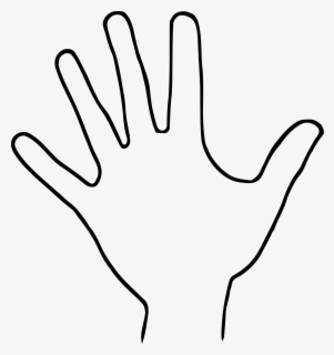 Hand Outline Handprint Cliparts History Transparent - Hand Print ...