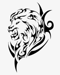 Crown Tattoo Clipart - Lion Head Tattoo Tribal , Free Transparent ...