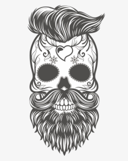 Premium Beard Oil Skull - Skull Beard Png , Free Transparent Clipart ...