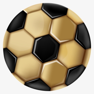 Gold Soccer Ball Png Clip Art Image , Free Transparent Clipart - ClipartKey