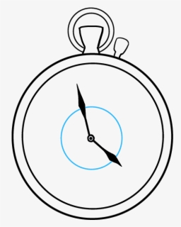How To Draw Pocket Watch - Simple Pocket Watch Drawing , Free