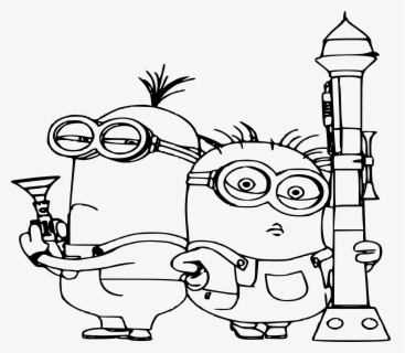 Transparent Girl Minion Png - Minions Coloring Pages Printable Free Pdf