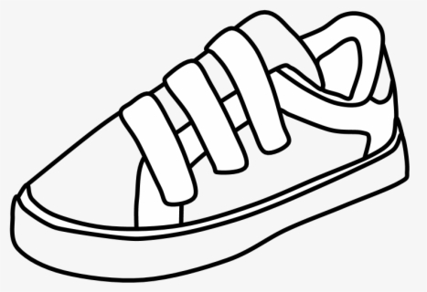 Sneakers, Tennis Shoes, Black And White Stripes - Tennis Shoes Clipart ...