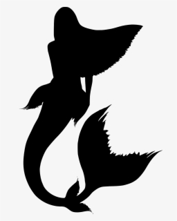 Silhouette Mermaid Tail Mermaid Vectors - Mermaid Symbol Black And ...