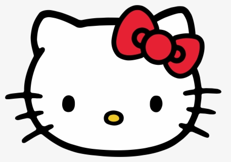 Transparent Hello Kitty Bow Clipart - Hello Kitty Head Png , Free ...