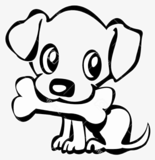 Easy Puppy Clipart Cute Dog Drawing Transparent Cartoon - Puppy Drawing