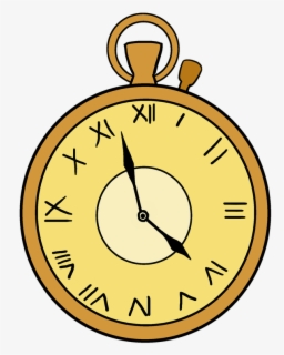 How To Draw A Pocket Watch - Simple Pocket Watch Drawing , Free