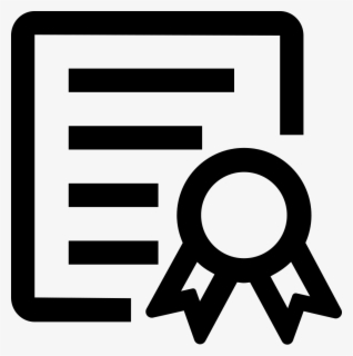 Transparent Certificate Ribbons Clipart - Certificate Icon Png , Free ...
