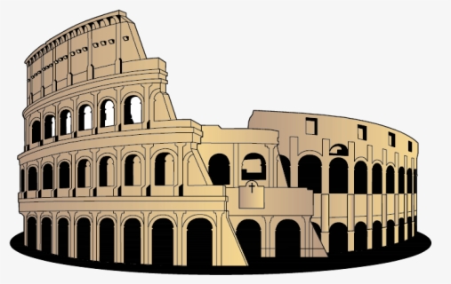 Colosseum Rome Cartoon Free , Free Transparent Clipart - ClipartKey