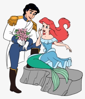 Ariel And Eric Wedding Kiss , Free Transparent Clipart - ClipartKey