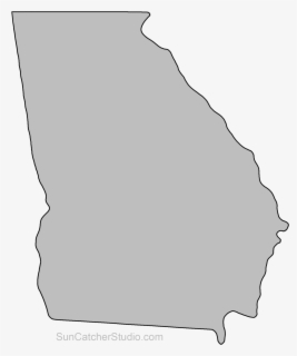 Georgia Huge Freebie - Georgia State Map Shape , Free Transparent ...