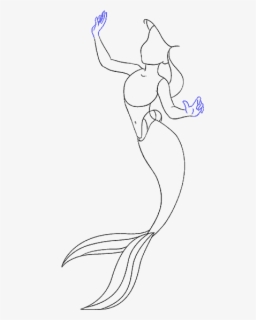 A Mermaid Tail Drawing - Siren Tail , Free Transparent Clipart - ClipartKey