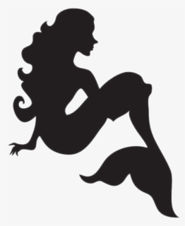 Free Mermaid Silhouette Clip Art with No Background - ClipartKey