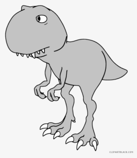 Free T Rex Black And White Clip Art with No Background - ClipartKey