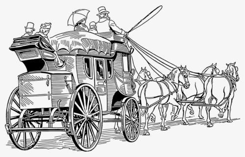 Horse Drawn Stage Coach , Free Transparent Clipart - ClipartKey