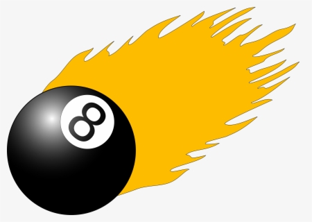 Free Vector Ball With Flames Clip Art - Pool Game Clip Art , Free ...