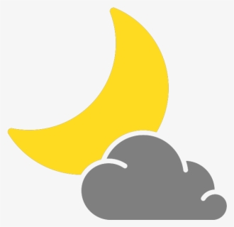 Cloud Cloudy Weather Night Moon Svg Png Icon Free Download - Moon ...