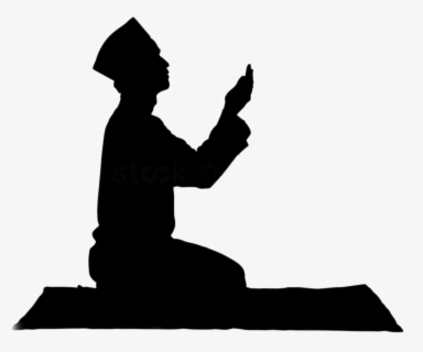 Transparent Pray Clipart Black And White - Muslim Silhouette , Free ...