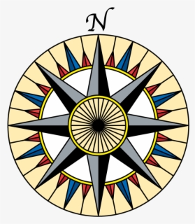 Small Compass Tattoo Design - Nautical Compass Initials Tattoo , Free ...