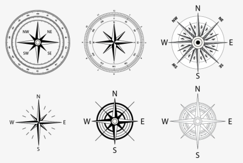 Wind Rose With Degrees , Free Transparent Clipart - ClipartKey
