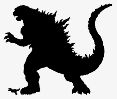 Download Godzilla Silhouette Clip Art Godzilla Clipart Black And White Free Transparent Clipart Clipartkey
