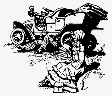 Free Tractor Black And White Clip Art with No Background - ClipartKey