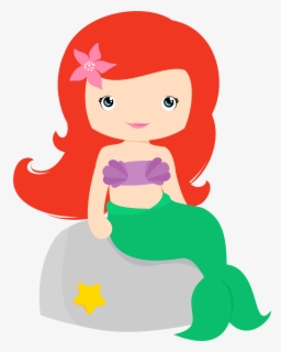 Convite Pequena Sereia Clipart , Png Download - Little Mermaid Cartoon 