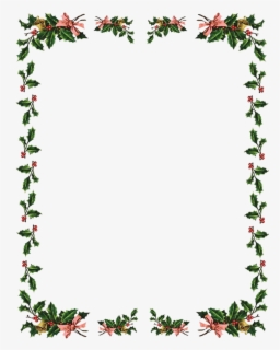 Free Holly Border Clip Art with No Background - ClipartKey