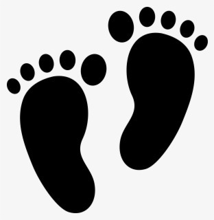 Baby Feet Border Black And White Clipart , Free Transparent Clipart ...