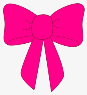 Pink Ribbon Cliparts - Transparent Background Pink Bow Png , Free ...