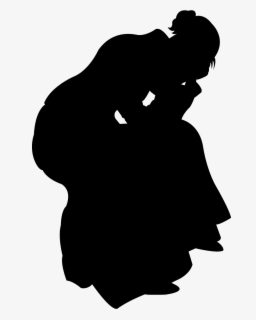 Sad Woman Silhouette Png , Free Transparent Clipart - ClipartKey