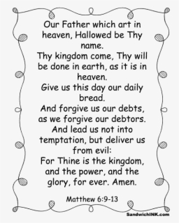 Bible Verse Fun - Lord's Prayer For Kids , Free Transparent Clipart ...