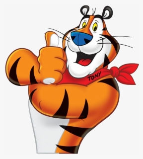 Transparent Kid Eating Cereal Clipart - Tony The Tiger , Free