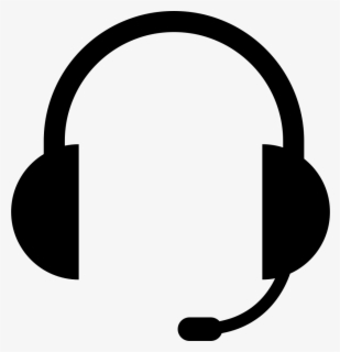 Transparent Headphones Clipart Png - Gaming Headset Silhouette , Free ...