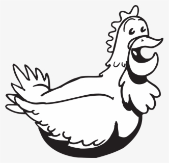 Free Chicken Black And White Clip Art with No Background - ClipartKey